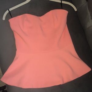 Peach Peplum Top
